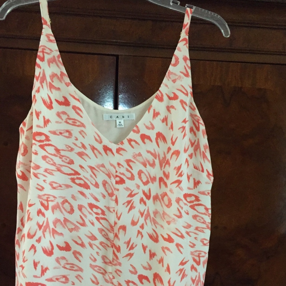 Dressy print tank.